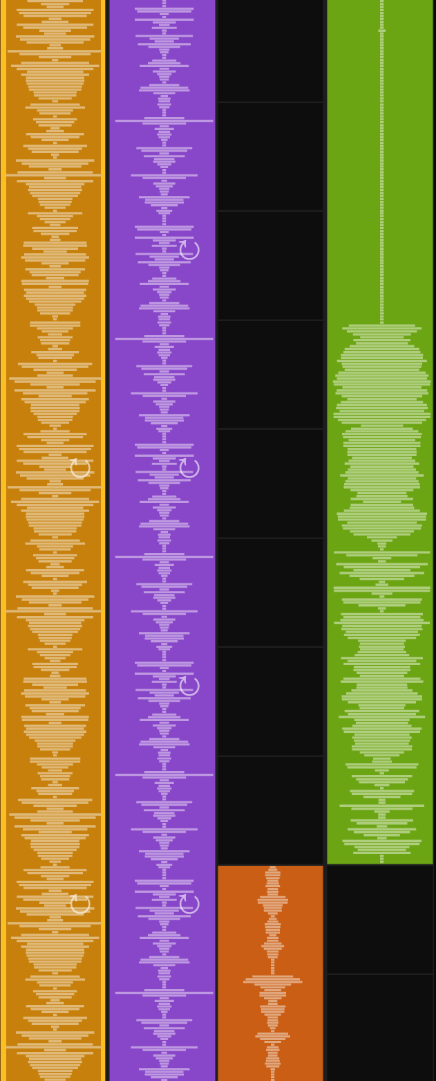 Skatch grid sequencer – tracks view